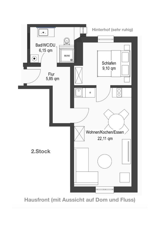 Ferienwohnung Dom- U. Regnitzblick บัมแบร์ก ภายนอก รูปภาพ